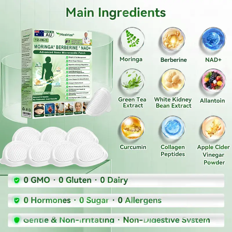 H𝐞a𝐥r𝐢z𝐞® 1𝟐-𝐈N-1 M𝐨r𝐢n𝐠a * B𝐞r𝐛e𝐫i𝐧e * N𝐀D+ 𝐀d𝐯a𝐧c𝐞d N𝐚n𝐨 𝐌i𝐜r𝐨n𝐞e𝐝l𝐞 𝐏a𝐭c𝐡