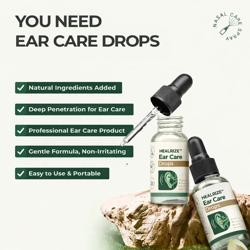 HEALRIZE® Ear Care Drops – Plant-Based Formula