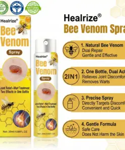 Healrize® Bee Venom Spray Joint Relief Wart Treatment, Two Effects in One Bottle