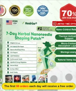 Healrize®7-Day Herbal Nanoneedle Shaping Patch™ Addressing Obesity, Diabetes, High blood pressure, and Sleep apnea Issues
