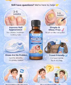 Healrize®Nano Rapid Clear Nail Fungus Rapair Liquid Effective in Seven Days, Permanently Eliminates the Root