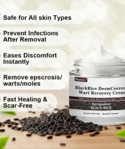 Healrize® BlackRice DermCorrect™ Wart Recovery Cream Suitable for all skin types