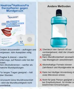 Healrize® HalitosisFix Darmpflaster gegen Mundgeruch