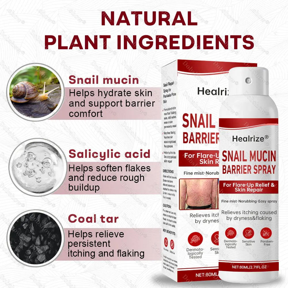 Healrize® Snail Mucin Barrier Spray for Flare-Up Relief & Skin Repair