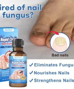 Healrize®Nano Rapid Clear Nail Fungus Rapair Liquid Effective in 7 Days, Permanently Eliminates the Root