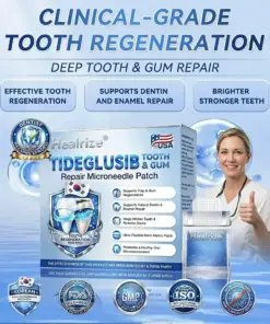 𝐇𝐞𝐚𝐥𝐫𝐢𝐳𝐞® Tideglusib Fast‑Dissolving Tooth & Gum Repair Oral Strips