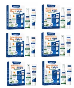 Healrize® Natural Eczema Day & Night Repair Duo – 100% Steroid-Free Soothing for Intense Itch & Barrier Repair