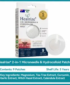 ๐๐๐๐๐ฟ๐ถ๐ฏ๐ยฎ2-in-1 Microneedle & Hydrocolloid Patch