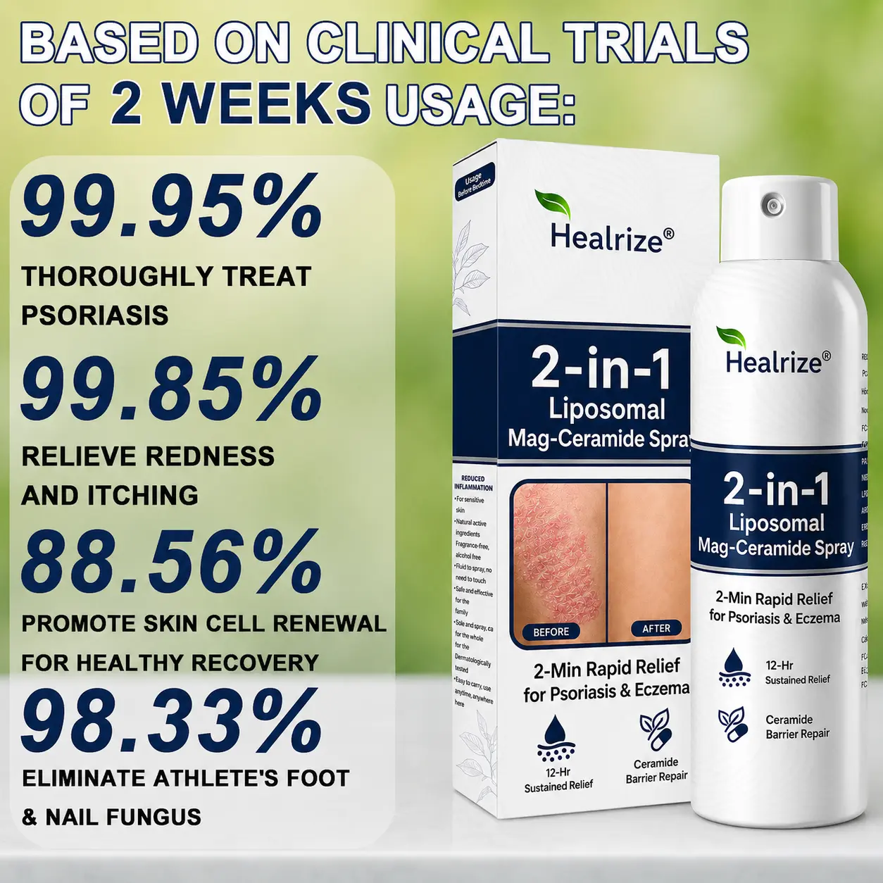 Healrize® 2-in-1 Liposomal Mag-Ceramide Spray