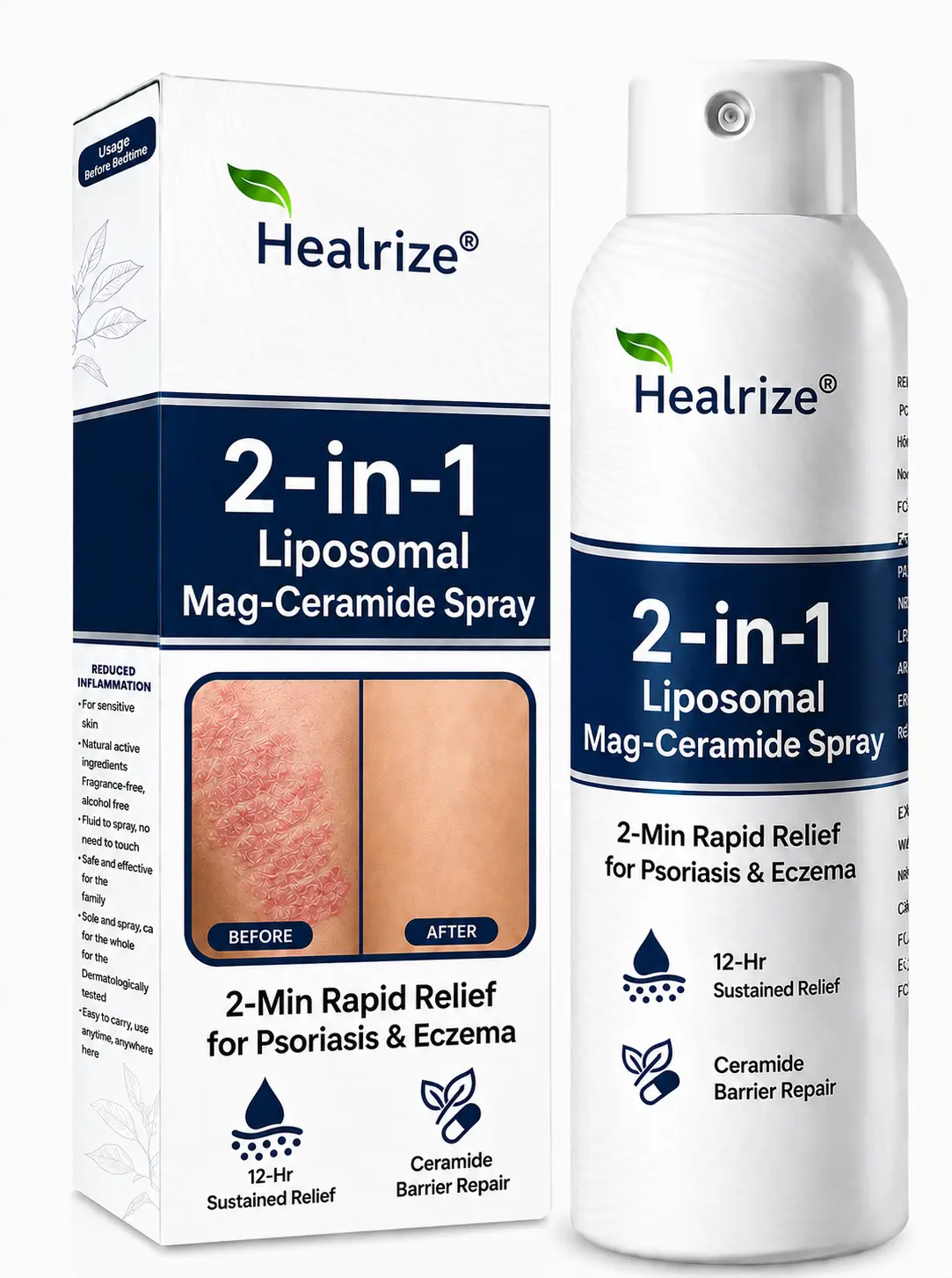 Healrize® 2-in-1 Liposomal Mag-Ceramide Spray