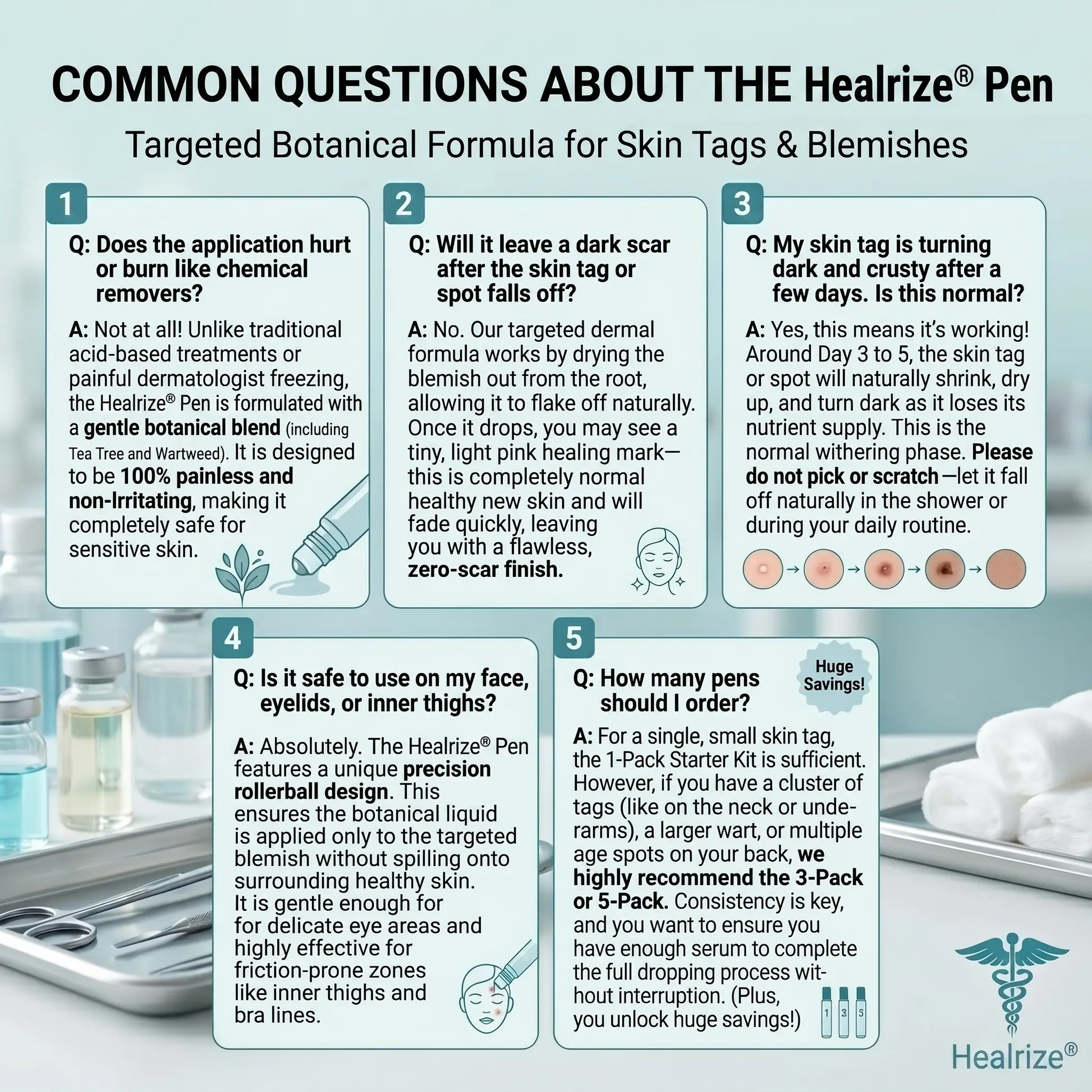 Healrize® 7-Day Skin Tag & Spot Eraser Painless & Scar-Free Advanced Imperfection Removal Rollerball Pen