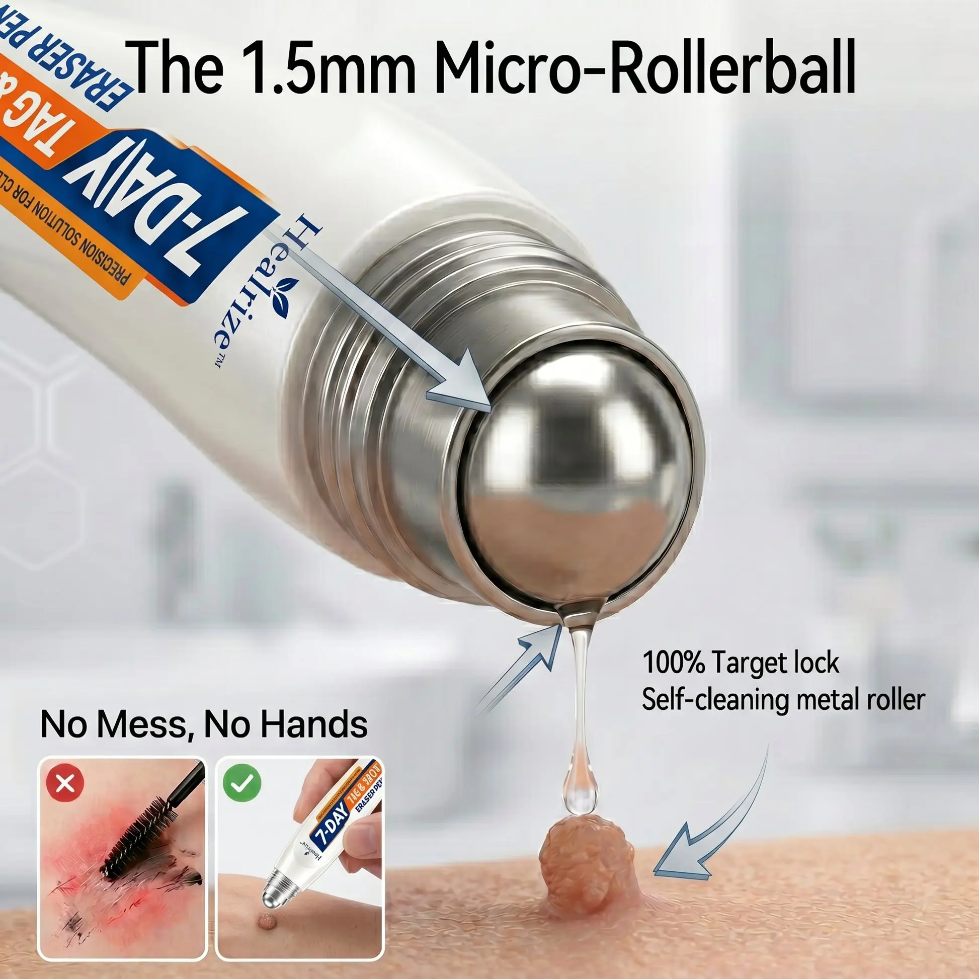 Healrize® 7-Day Skin Tag & Spot Eraser Painless & Scar-Free Advanced Imperfection Removal Rollerball Pen