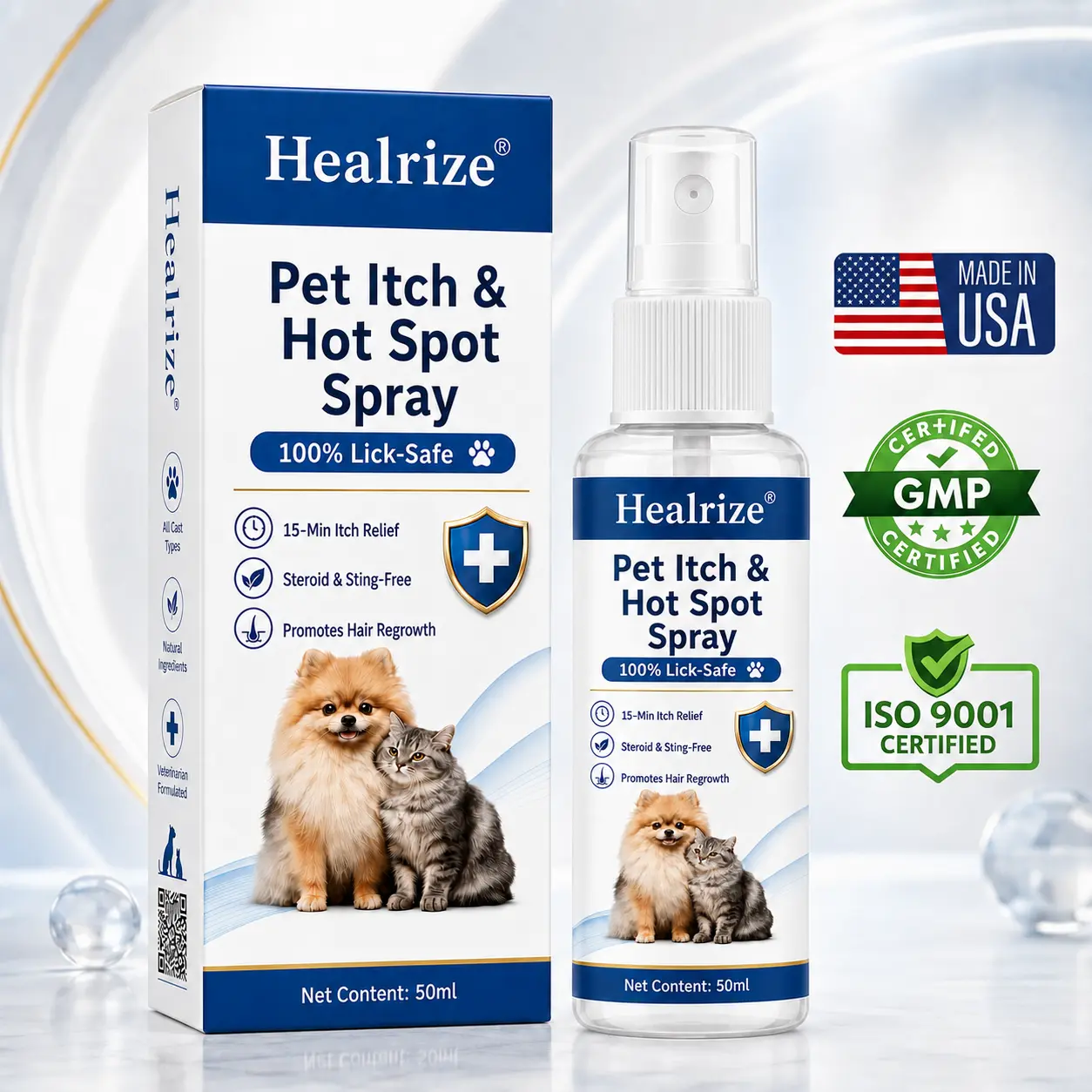 Healrize® Pet Itch & Hot Spot Spray