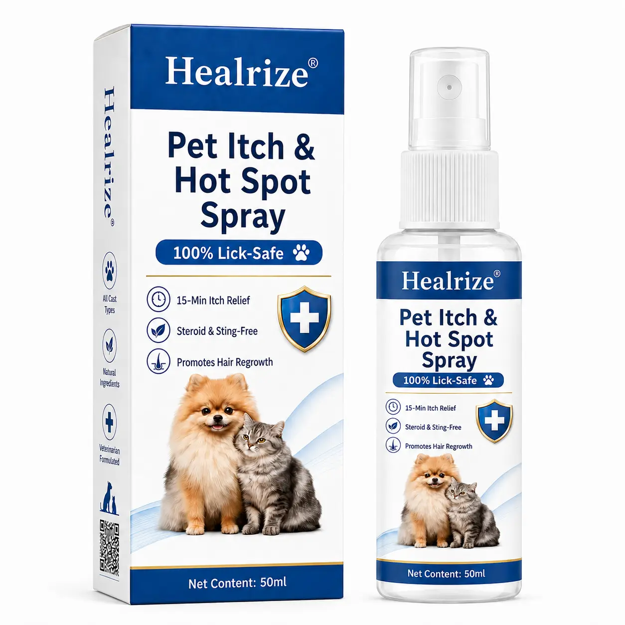 Healrize® Pet Itch & Hot Spot Spray