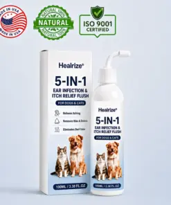 Healrize® 5-in-1 Ear Infection & Itch Relief Flush for Dogs & Cats